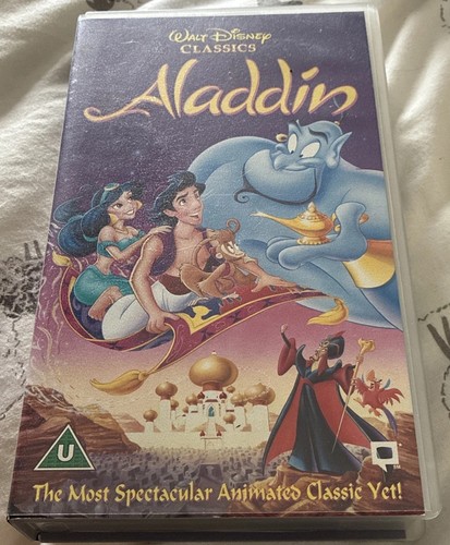 Aladdin vhs tape disney - vhs,