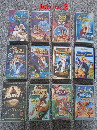 Disney vhs cassettes - disney, x