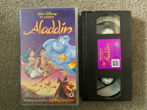 Disney aladdin vhs tape film