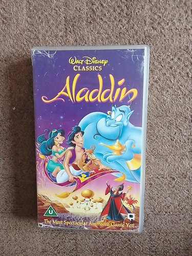 Aladdin vhs video freepost - aladdin,