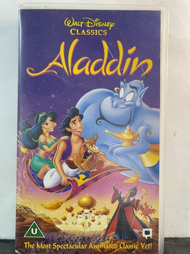 Aladdin 1993 vhs walt disney - vhs,