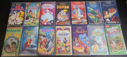 Vhs disney bambi - vhs, aladdin