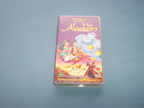 Aladdin animated film - 1992, vhs