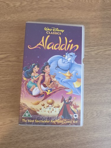 Aladdin vhs - aladdin, disney)