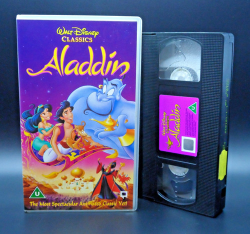 Aladdin vhs video tape - vhs,