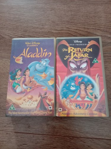 Aladdin vhs tapes great - 2, *great