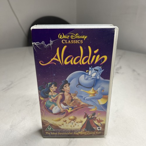 Aladdin vhs video tape - vhs,