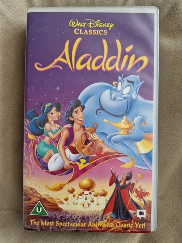Aladdin vhs video - aladdin,